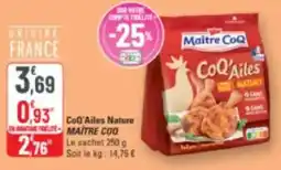 G20 Coq'ailes nature maitre coq offre