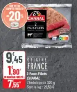 G20 2 faux-filets charal offre
