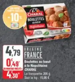 G20 Boulettes au bœuf à la napolitaine charal offre