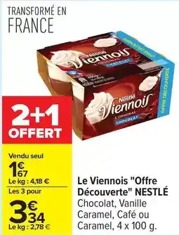 Carrefour Drive Nestlé - le viennois offre découverte offre