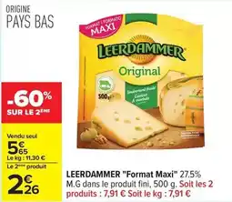 Carrefour Drive Leerdammer - format maxi offre