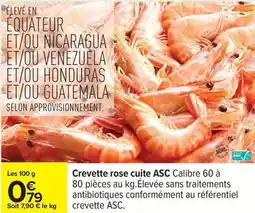 Carrefour Drive Crevette rose cuite asc offre