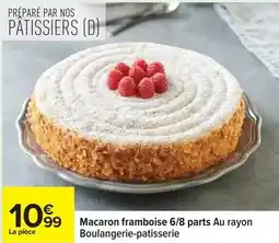 Carrefour Drive Nos - macaron framboise 6/8 parts au rayon boulangerie-patisserie offre