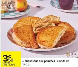 Carrefour Drive 6 chaussons aux pommes offre