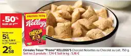Carrefour Drive Kellogg's - céréales trésor offre