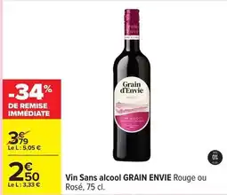 Carrefour Drive Envie - vin sans alcool offre