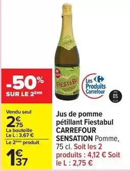 Carrefour Drive Carrefour - jus de pomme pétillant fiestabul offre