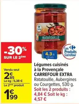 Carrefour Drive Carrefour - légumes cuisinés à la provençale offre