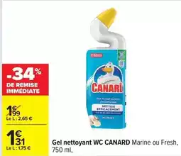 Carrefour Drive Canard - gel nettoyant wc offre