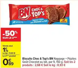 Carrefour Drive Biscuits choc & top's offre
