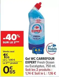 Carrefour Drive Carrefour - gel wc expert fresh ocean offre