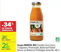 Carrefour Drive Marcel - soupe bio offre