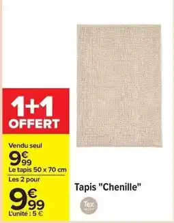 Carrefour Drive Tex - tapis chenille offre