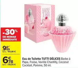 Carrefour Drive Eau de toilette tutti offre