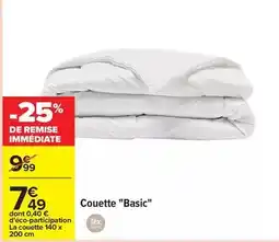 Carrefour Drive Tex - couette basic offre