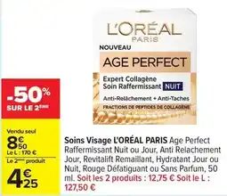 Carrefour Drive L'oréal - soins visage paris age perfect offre