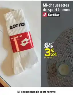 Carrefour Drive Mi-chaussettes de sport homme offre