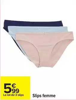 Carrefour Drive Slips femme offre