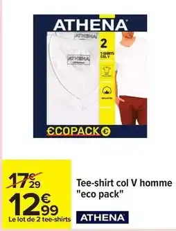 Carrefour Drive Athena - tee-shirt col v homme eco pack offre
