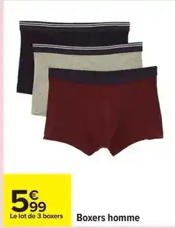 Carrefour Drive Boxers homme offre