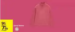 Carrefour Drive Tex - sweat femme offre