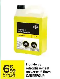 Carrefour Drive Carrefour - liquide de refroidissement universel 5 litres offre