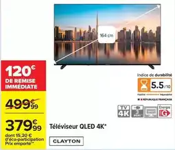 Carrefour Drive Clayton - téléviseur qled 4k offre