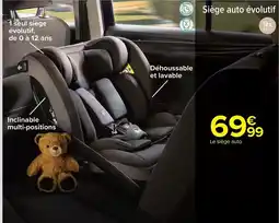 Carrefour Drive Tex - sège auto évolutif offre