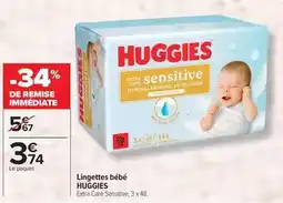 Carrefour Drive Huggies - lingettes bébé offre