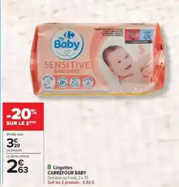 Carrefour Drive Carrefour - lingettes baby offre