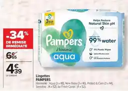 Carrefour Drive Pampers - lingettes offre