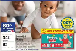 Carrefour Drive Pampers - culottes maxi economy pack offre