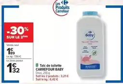 Carrefour Drive Carrefour - talc de toilette offre