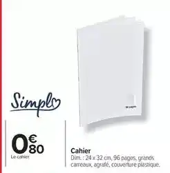 Carrefour Drive Simply - cahier offre