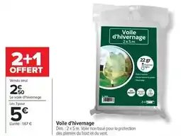 Carrefour Drive Dim - voile d'hivernage offre
