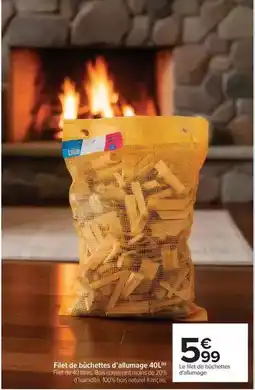 Carrefour Drive Filet de bûchettes d'aummage offre