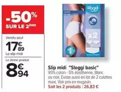 Carrefour Drive Midi - slip sloggi basic offre