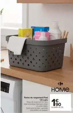 Carrefour Drive Panier de rangement pixel offre