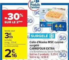 Carrefour Market Carrefour - colin d'alaska msc cuisine surgele extra offre