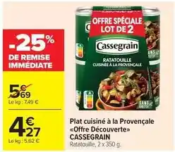 Carrefour Market Cassegrain - plat cuisiné à la provençale offre