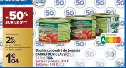 Carrefour Market Carrefour - classic double concentré de tomates offre
