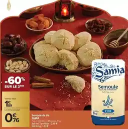 Carrefour Market Samia - semoule de blé offre