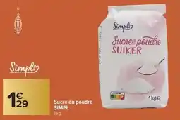 Carrefour Market Simpl - sucre en poudre offre
