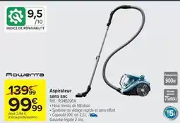 Carrefour Market Rowenta - aspirateur sans sac offre