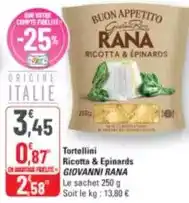 G20 Rana - tortellini ricotta & epinard offre