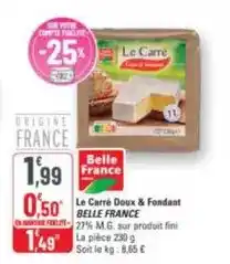 G20 Belle france - le carré doux & fondant offre