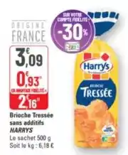 G20 Harry's - brioche tressée sans additifs offre