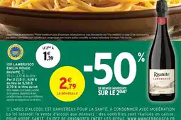 Intermarché Signal - igp lamprusco emilia rouge offre