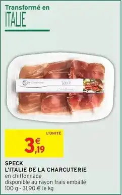 Intermarché Speck offre