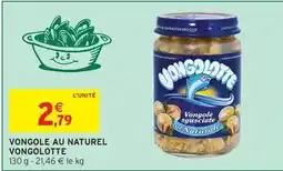 Intermarché Vongole au naturel offre